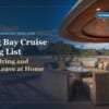 Sundeck of Hermes Premium with wicker sofas and a view of Halong Bay, for the Halong Bay cruise packing list