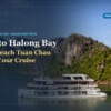 Hermes Premium cruise ship in Halong Bay with the Hanoi to Halong Bay transfer guide title