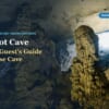 Stalagmites inside Sung Sot Cave with the Hermes Premium Cruises Halong Bay guide title